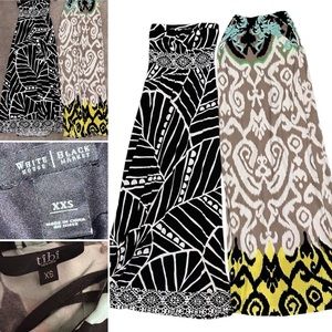 Tibi size XS and White House Black Market size XXS strapless maxi dresses.